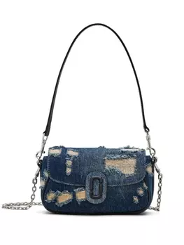 Marc Jacobs сумка на плечо The Denim Clover Rip And Repair, синий