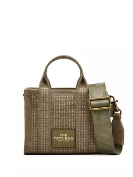 Marc Jacobs сумка The Mini Crystal Canvas Tote, зеленый
