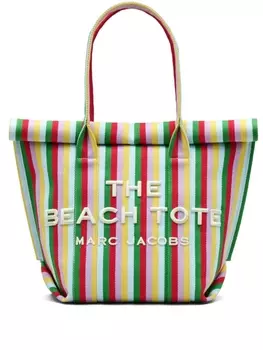 Marc Jacobs сумка The Woven Stripe Tote, зеленый