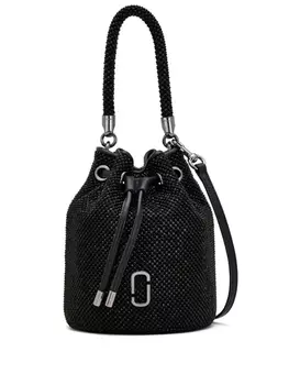 Marc Jacobs сумка-ведро The Rhinestone Mini Bucket, черный