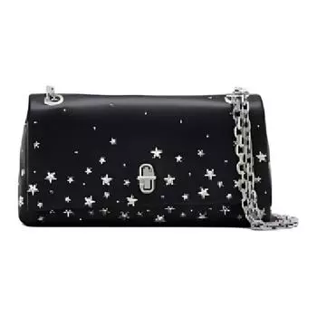MARC JACOBS Женская мини-сумка через плечо из коровьей кожи, черная