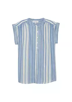 Marc O'Polo блузка с короткими рукавами "из чистого хлопка", синий