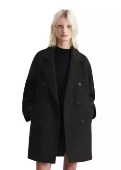 Marc O'Polo Caban, повседневный двубортный костюм с закругленными лацканами и роговыми пуговицами, черный