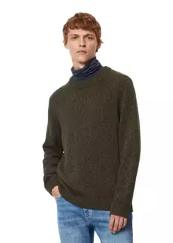 Marc O'Polo ДЕНИМ-свитер с круглым вырезом Marc O'Polo Denim, зеленый