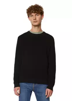 Marc O'Polo ДЖИНСОВЫЙ свитер с круглым вырезом "тонкой структуры" Marc O'Polo Denim, черный