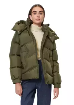 Marc O'Polo Стеганая куртка из ДЕНИМа с капюшоном Marc O'Polo Denim, зеленый