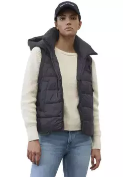 Marc O'Polo стеганый жилет со съемным капюшоном, синий