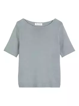 Marc O'Polo трикотажный топ с короткими рукавами, синий