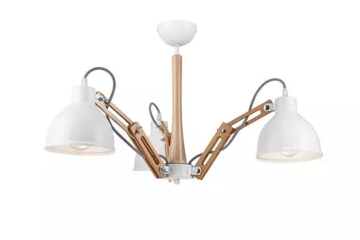 MARCELLO WHITE подвесной светильник E27 Д:39см В:65см с регулируемой яркостью Lamkur, белый