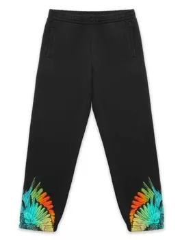 Marcelo Burlon County Of Milan Kids спортивные брюки Icon Wings, черный