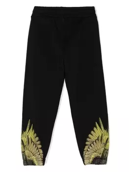 Marcelo Burlon County Of Milan Kids спортивные брюки Icon Wings, черный