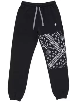 Marcelo Burlon County of Milan спортивные брюки с принтом и вставками, черный