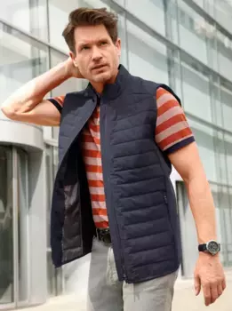 Marco Donati стеганый жилет, цвет морской волны