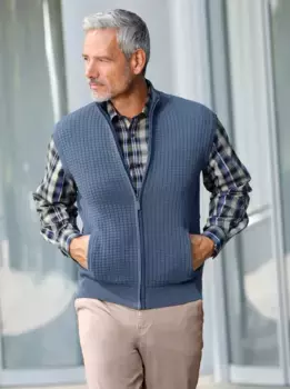 Marco Donati вязаный жилет, голубой