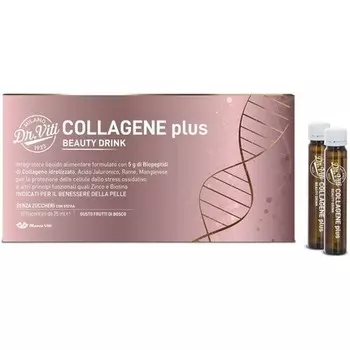 Marco Viti Collagen Plus Beauty Drink с двойной дозировкой коллагена, гиалуроновой кислоты и биотина