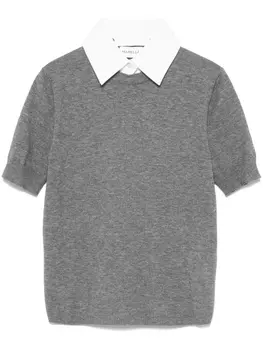 Marella свитер тонкой вязки, серый