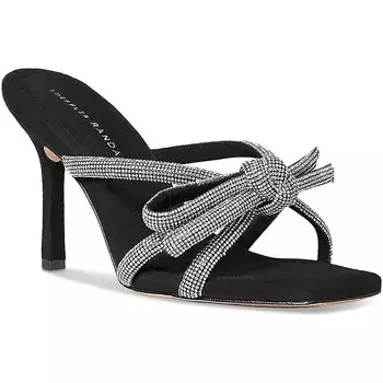 MARGI Женские кожаные туфли на каблуке с бантом Loeffler Randall, черный