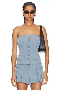 Марго топ Line & Dot, синий