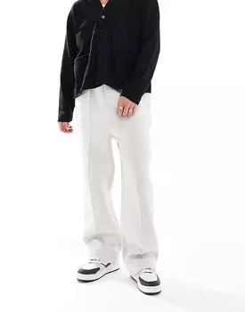 Маргово-белые джоггеры прямого кроя ASOS DESIGN