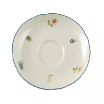 Мари-Луиза Блюдце мокко с россыпью цветов 12 см Seltmann Weiden, красочный