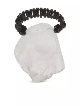 Maria Calderara кольцо с кристаллами, черный