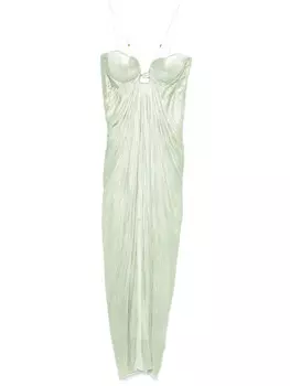 Maria Lucia Hohan платье макси Lissandra, зеленый