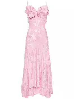 Maria Lucia Hohan платье миди Klair асимметричного кроя, розовый