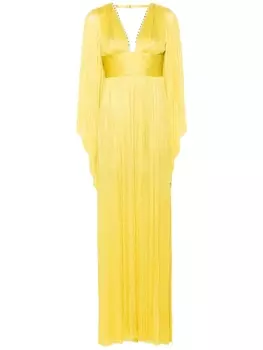 Maria Lucia Hohan шелковое платье макси Harlow, желтый