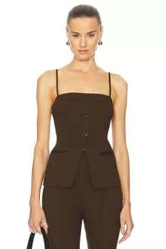 Марианна бенигна топ L'Academie, коричневый