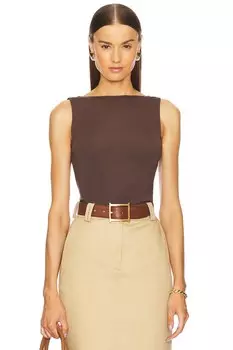 Марианна сайра топ L'Academie, коричневый