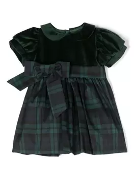 Mariella Ferrari бархатное платье с воротником Питер Пэн, зеленый