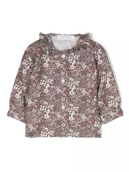 Mariella Ferrari блузка с цветочным принтом, красный