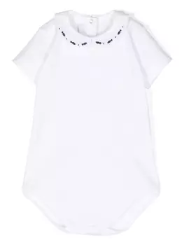 Mariella Ferrari боди с вышивкой, белый