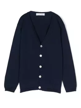 Mariella Ferrari кардиган из ткани пике, синий