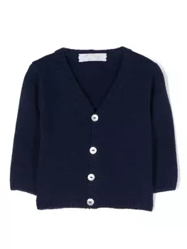 Mariella Ferrari кардиган с V-образным вырезом, синий