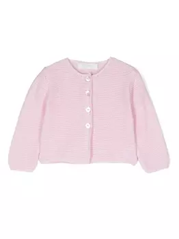 Mariella Ferrari кардиган в технике кроше, розовый