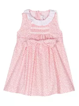 Mariella Ferrari платье с оборками и принтом, розовый