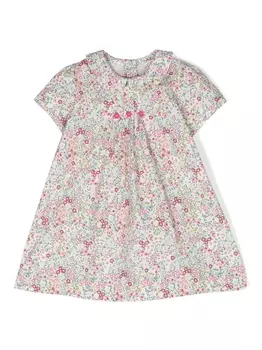 Mariella Ferrari платье с оборками и цветочным принтом, белый