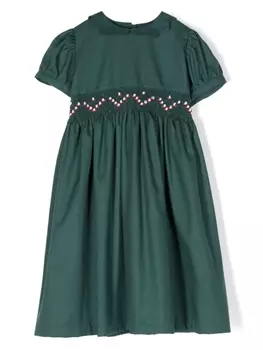 Mariella Ferrari платье с вышивкой, зеленый