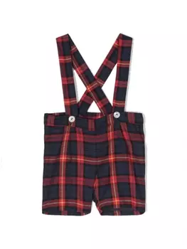 Mariella Ferrari шорты в клетку тартан, синий