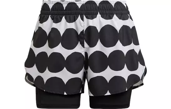 Marimekko X Повседневные шорты женские черные Adidas