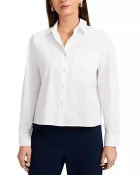 Марина Растягивающаяся Рубашка Foxcroft, белый