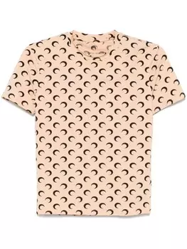 Marine Serre футболка Crescent Moon из джерси, нейтральный