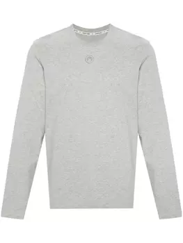 Marine Serre футболка Crescent Moon с длинными рукавами, серый