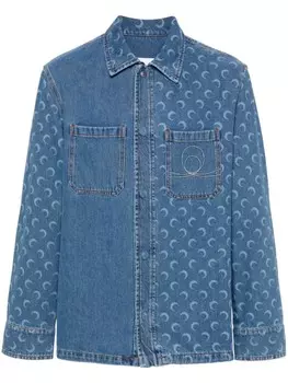 Marine Serre футболка Moon Laser, синий