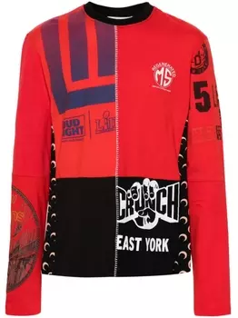 Marine Serre футболка Regenerated, красный