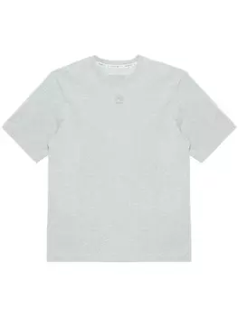 Marine Serre футболка с аппликацией Crescent Moon, серый