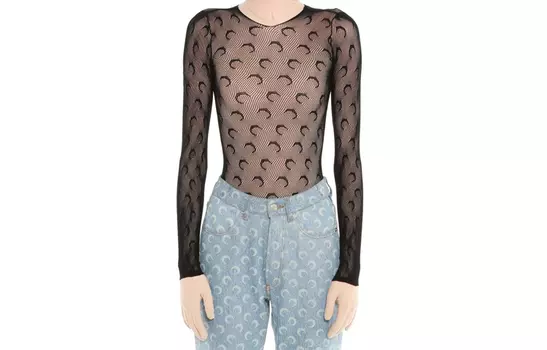 Marine Serre Футболка женская, черный