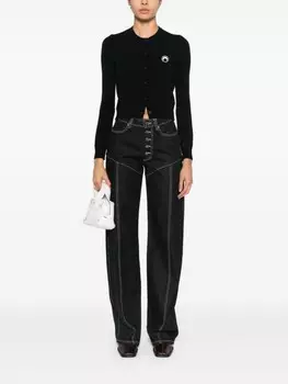 Marine Serre кардиган Core Knit, черный