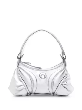 Marine Serre ламинированная сумка на плечо Stardust, серебристый